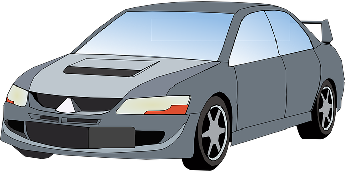 Vector Illustration ng Sporty Sedan Wallpaper