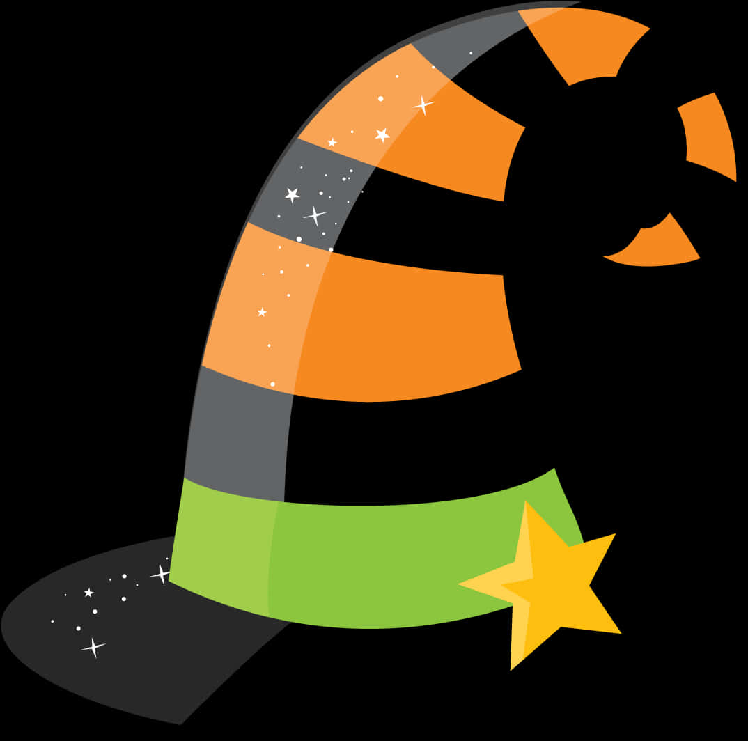 Vector ng Sombrero ng Bruha para sa Halloween Wallpaper