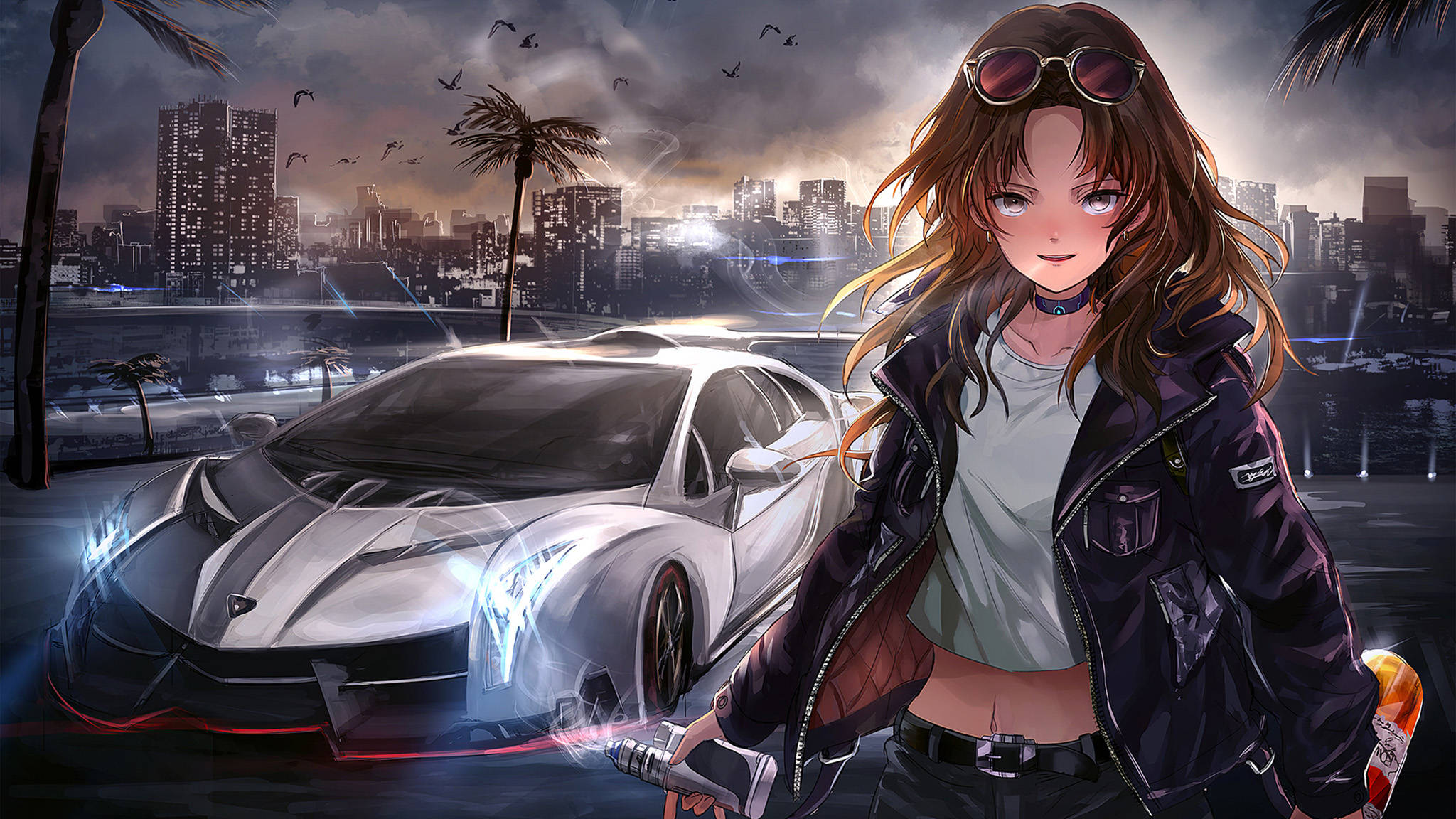 Veneno Anime na Sasakyan Wallpaper