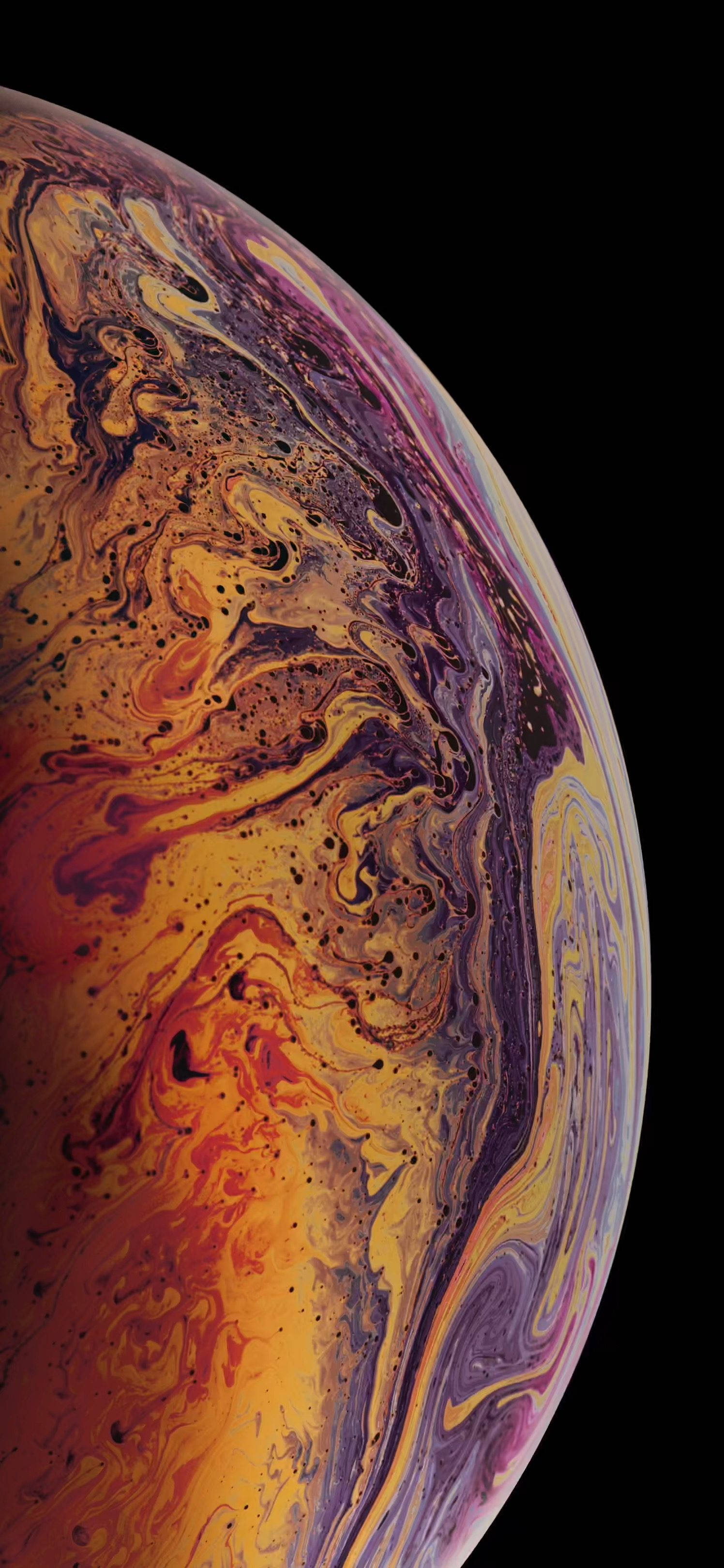 Vibrant and Abstract Colored Background on iPhone XS Display Wallpaper