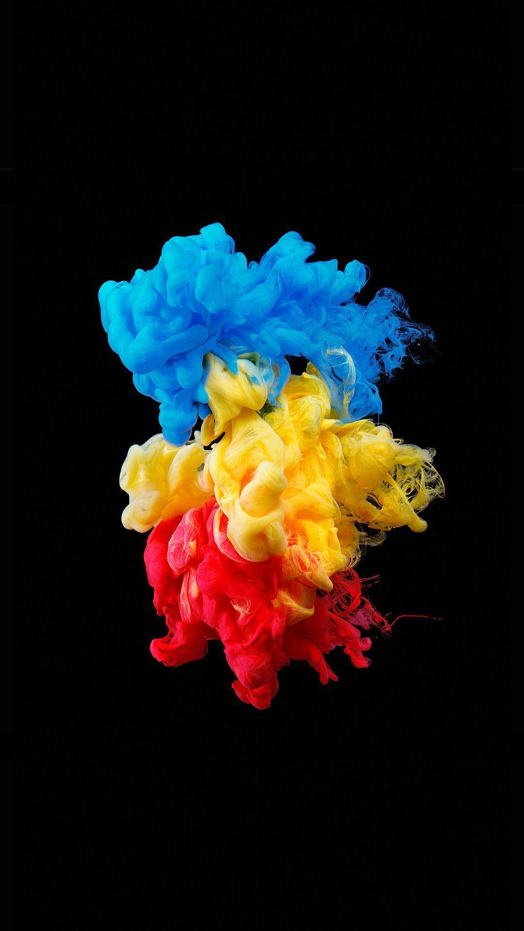 Vibrant Colorful Abstract Artwork sa isang AMOLED Display Wallpaper