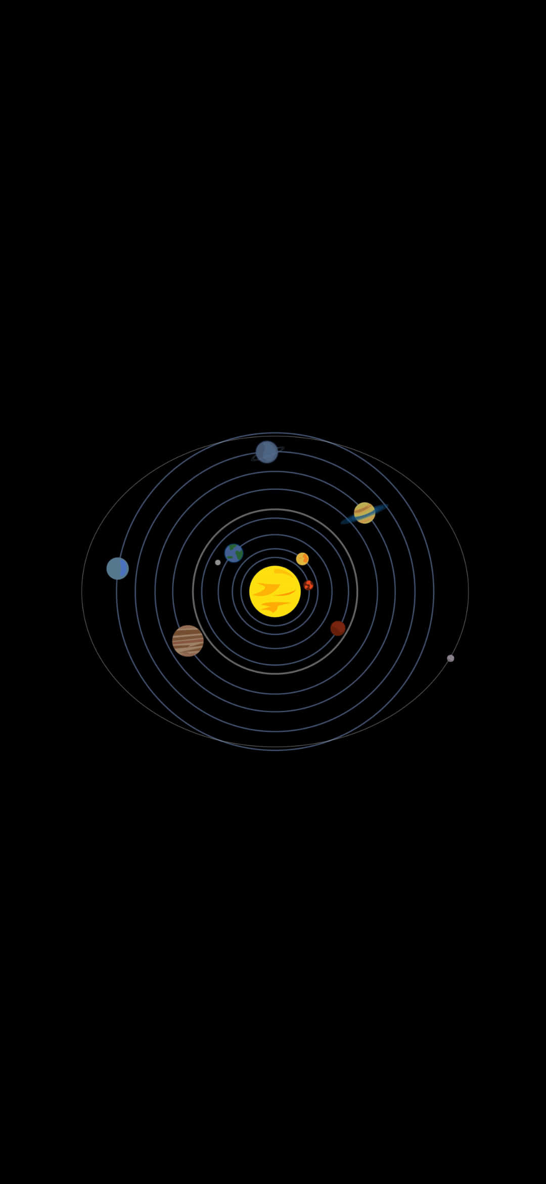 Vibrant na Galaxy View sa AMOLED Display Wallpaper