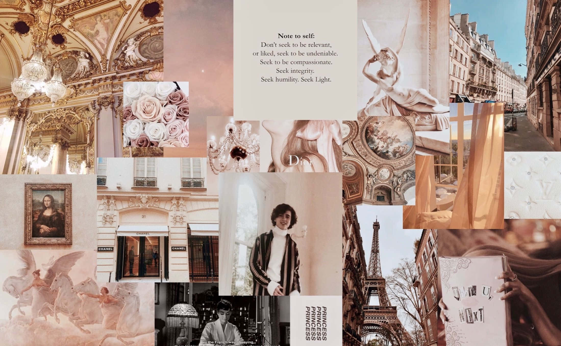 Vintage Aesthetic Collage Wallpaper