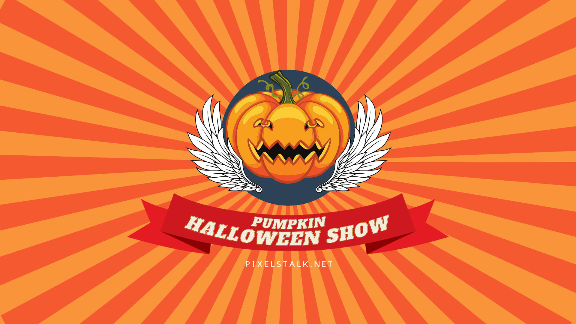 Vintage Halloween Show na Kalabasa Wallpaper