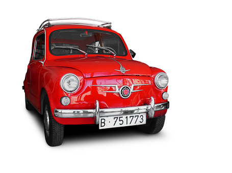 Vintage Pulang Kotse Itim na Background Wallpaper