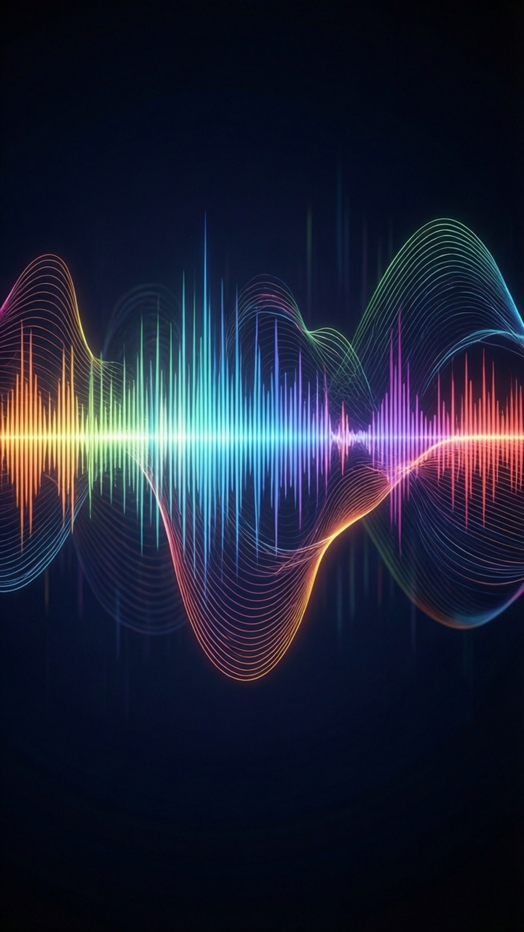 Visualisasyon ng Audio Waveform Wallpaper
