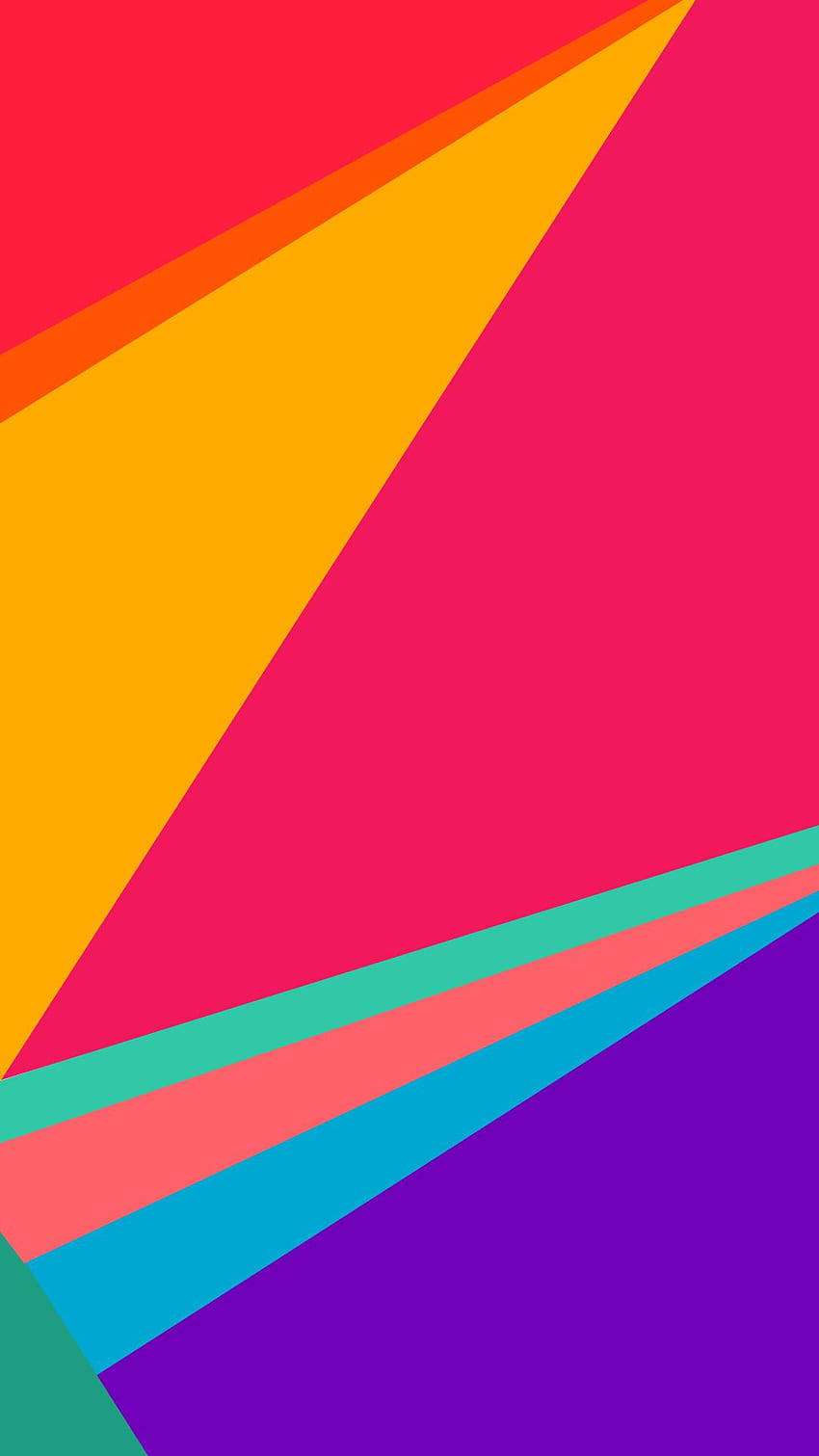 Vivo Y11 Makukulay na Triangles Wallpaper