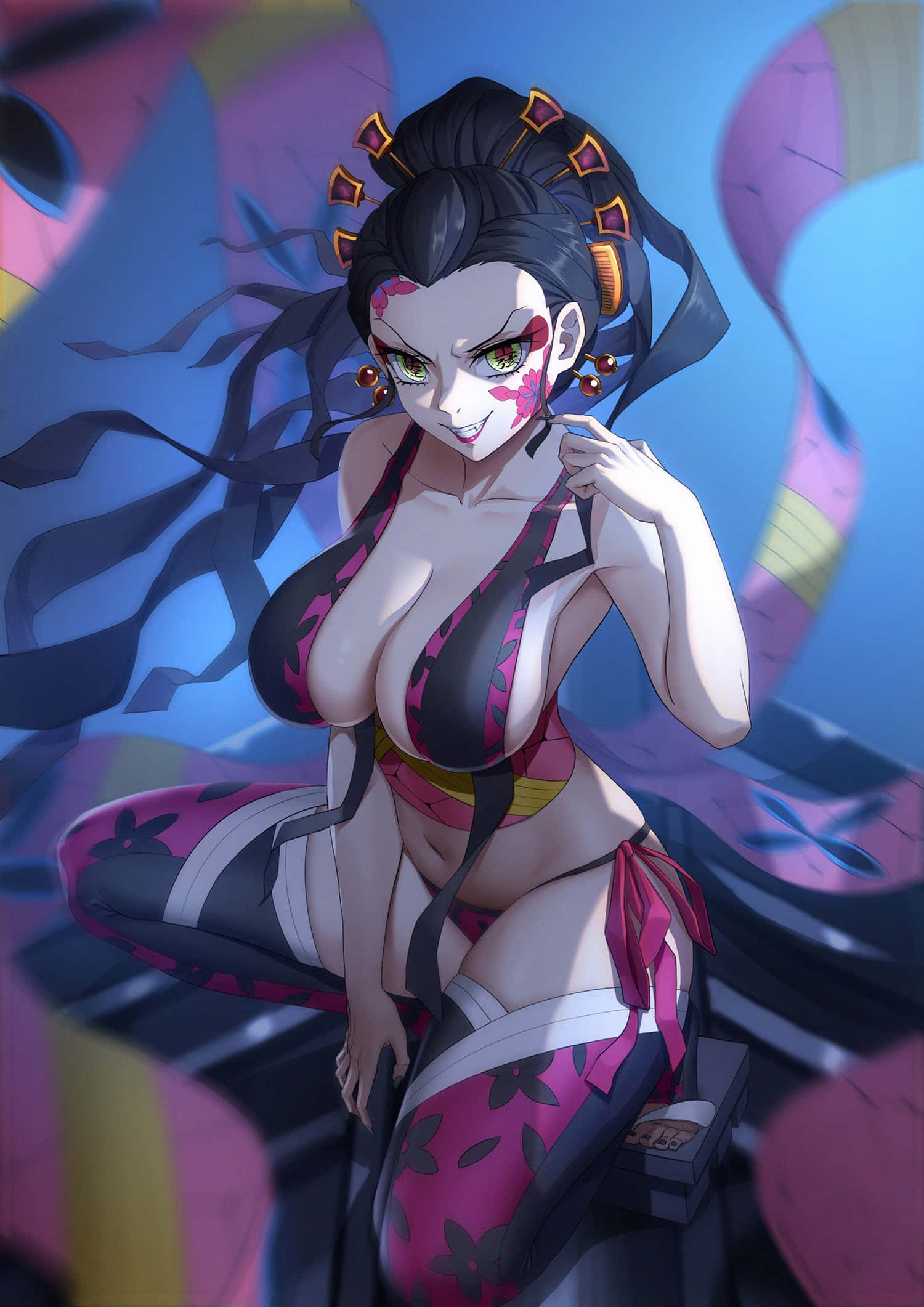 Wallpaper Daki 4K ng Demon Slayer Wallpaper
