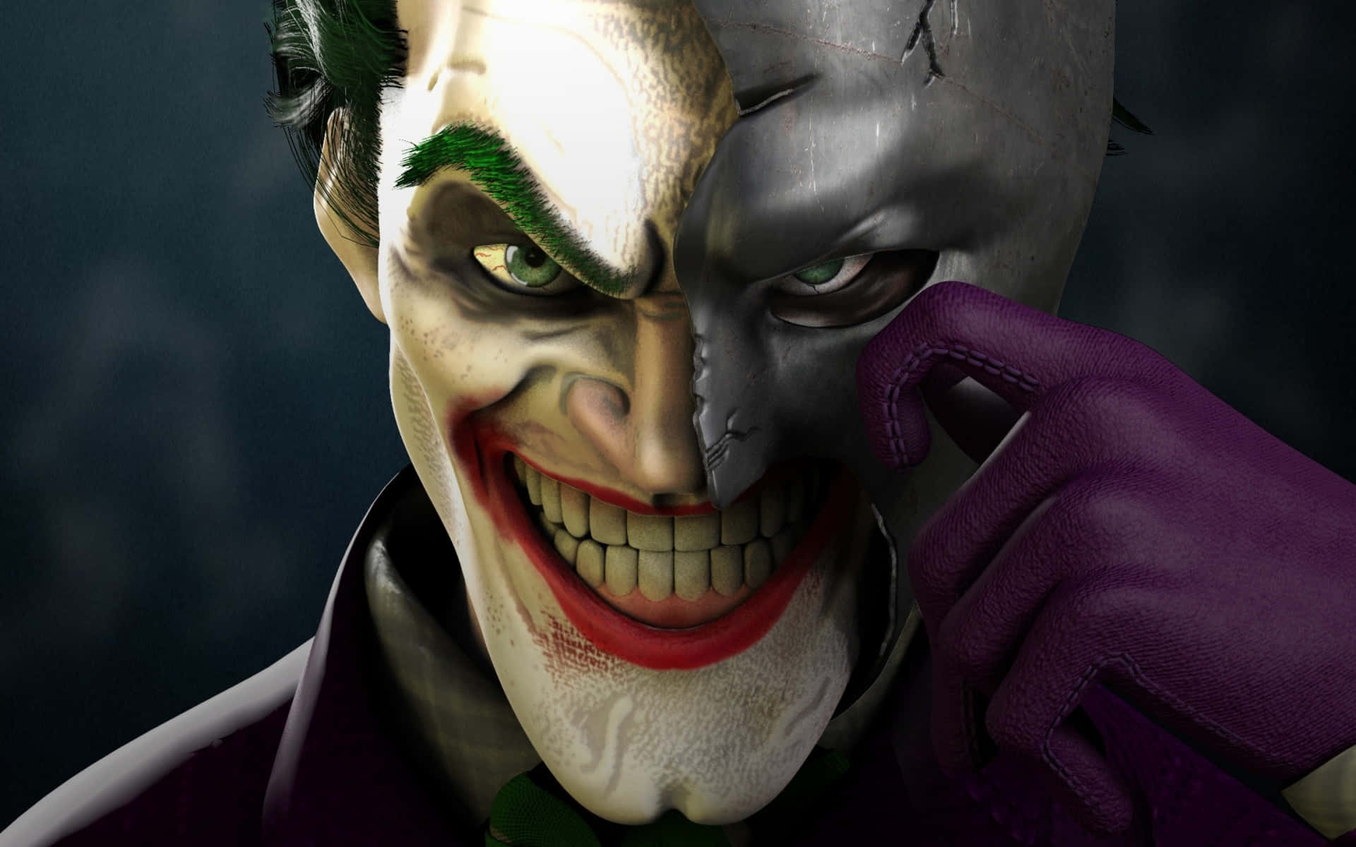 wallpaper ng joker mula sa batman arkham knight Wallpaper