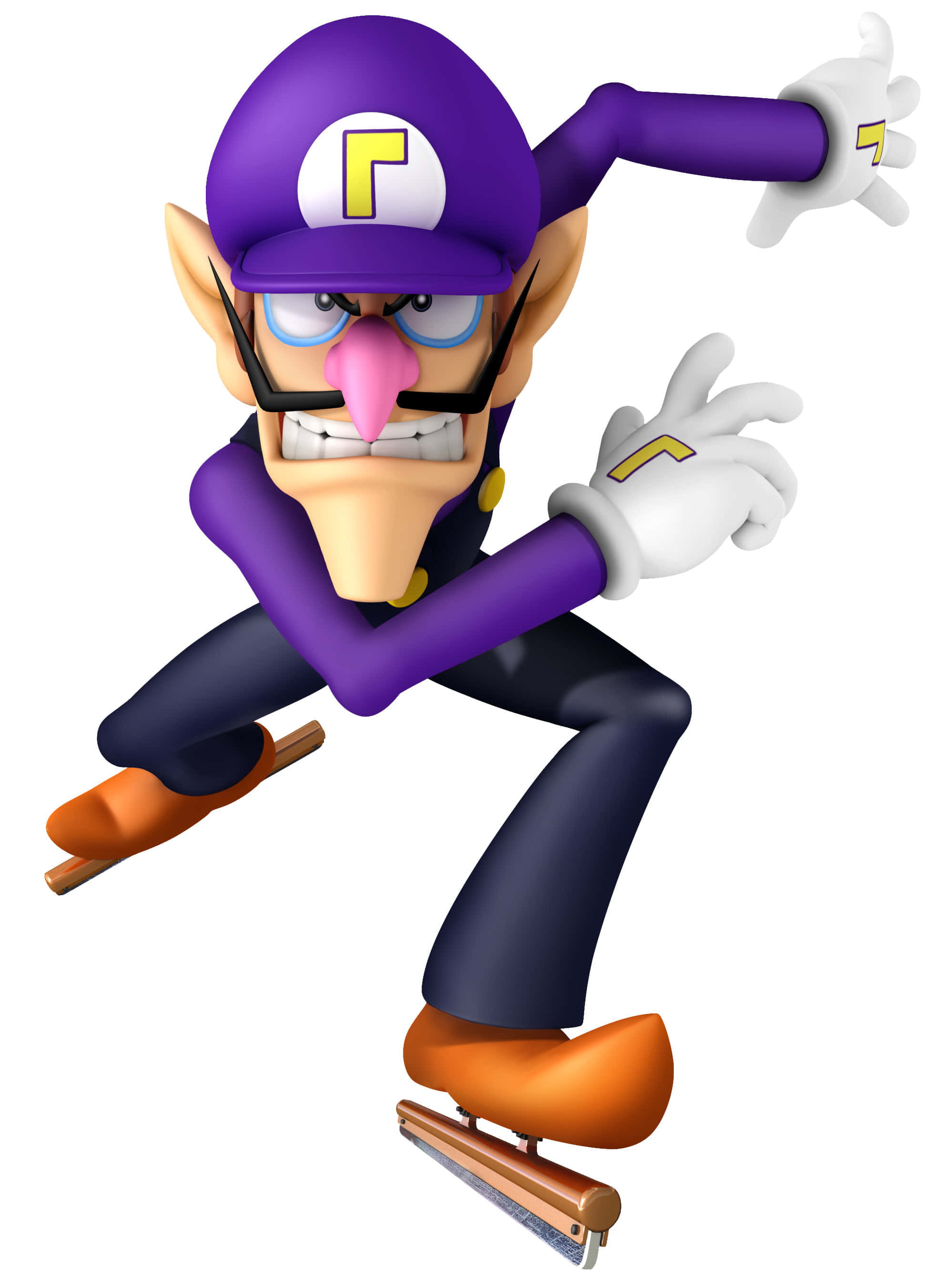 Waluigi ay Naglalabas ng Kanyang Signature na Estilo Wallpaper
