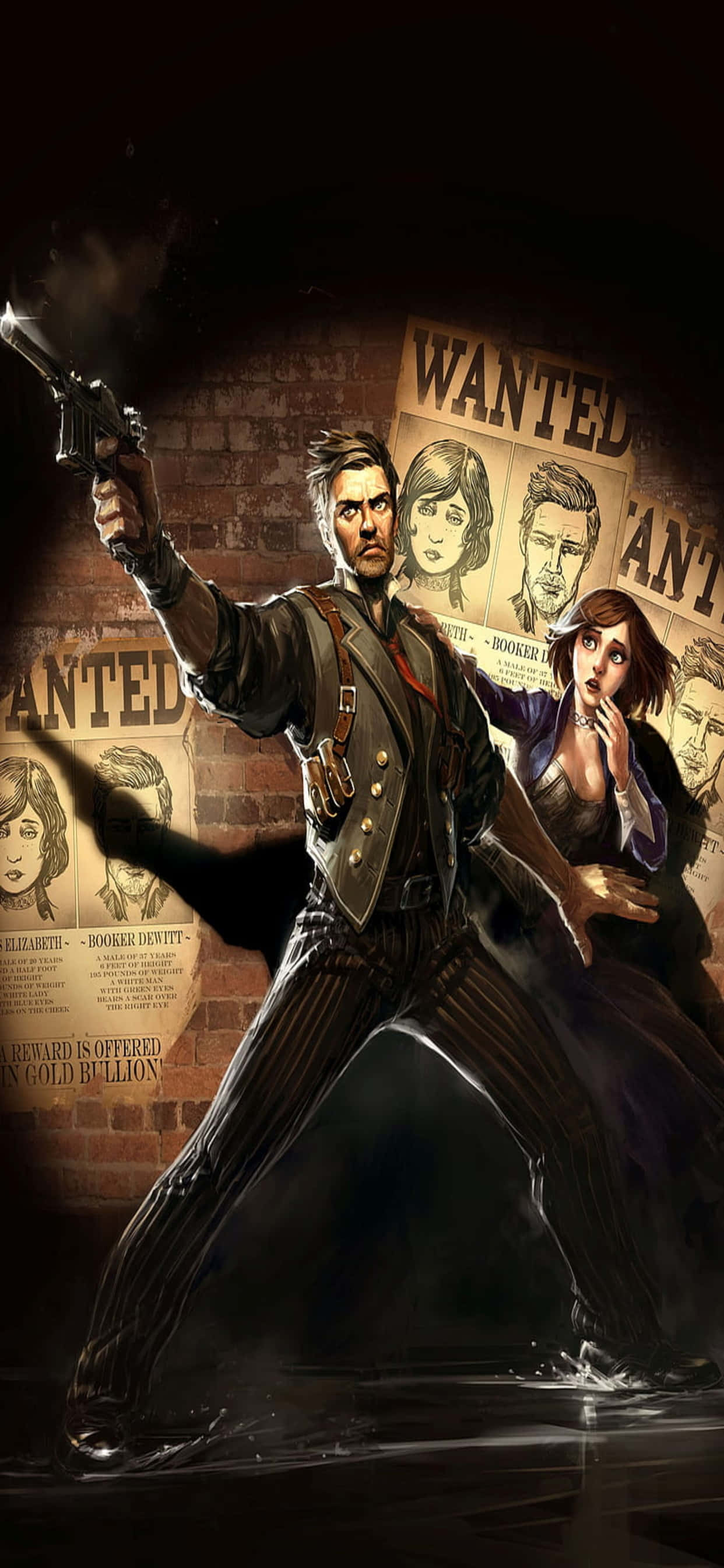 Wanted Fictional Characters iPhone Xs Max Bioshock Infinite Background Wallpaper