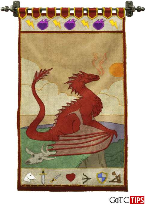 Watawat ng House Targaryen Game of Thrones Wallpaper
