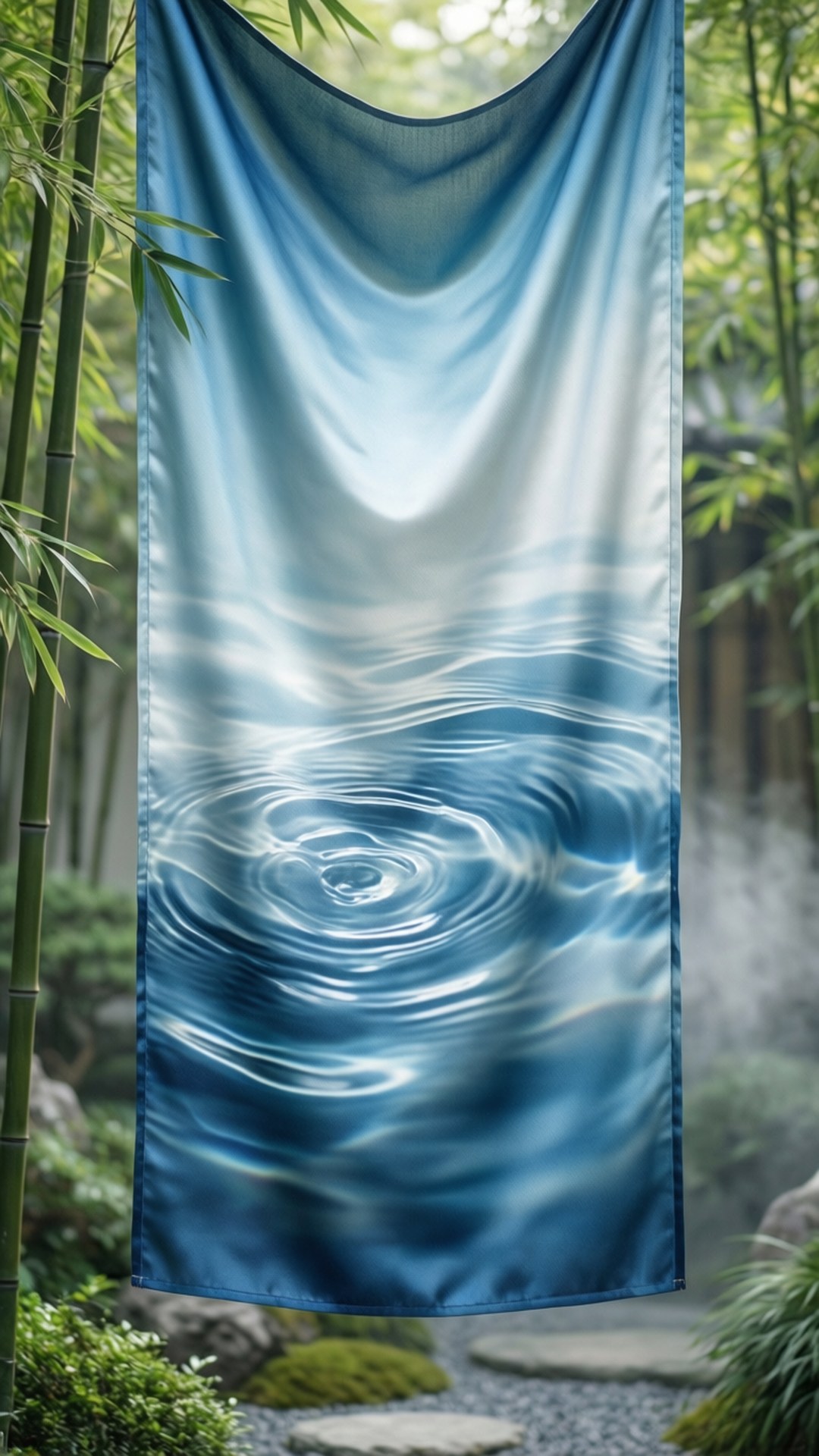 Riple ng Tubig na Seda Wallpaper