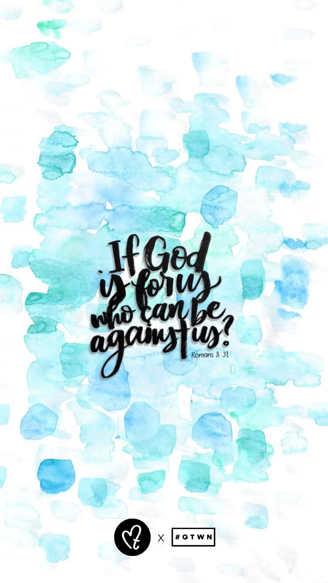 Watercolor Background Para sa Bible Verse Aesthetic Wallpaper
