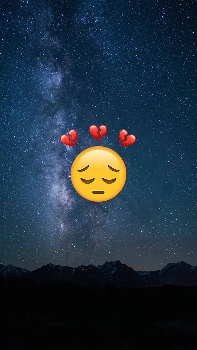 WhatsApp DP Malungkot na Emoji Wallpaper
