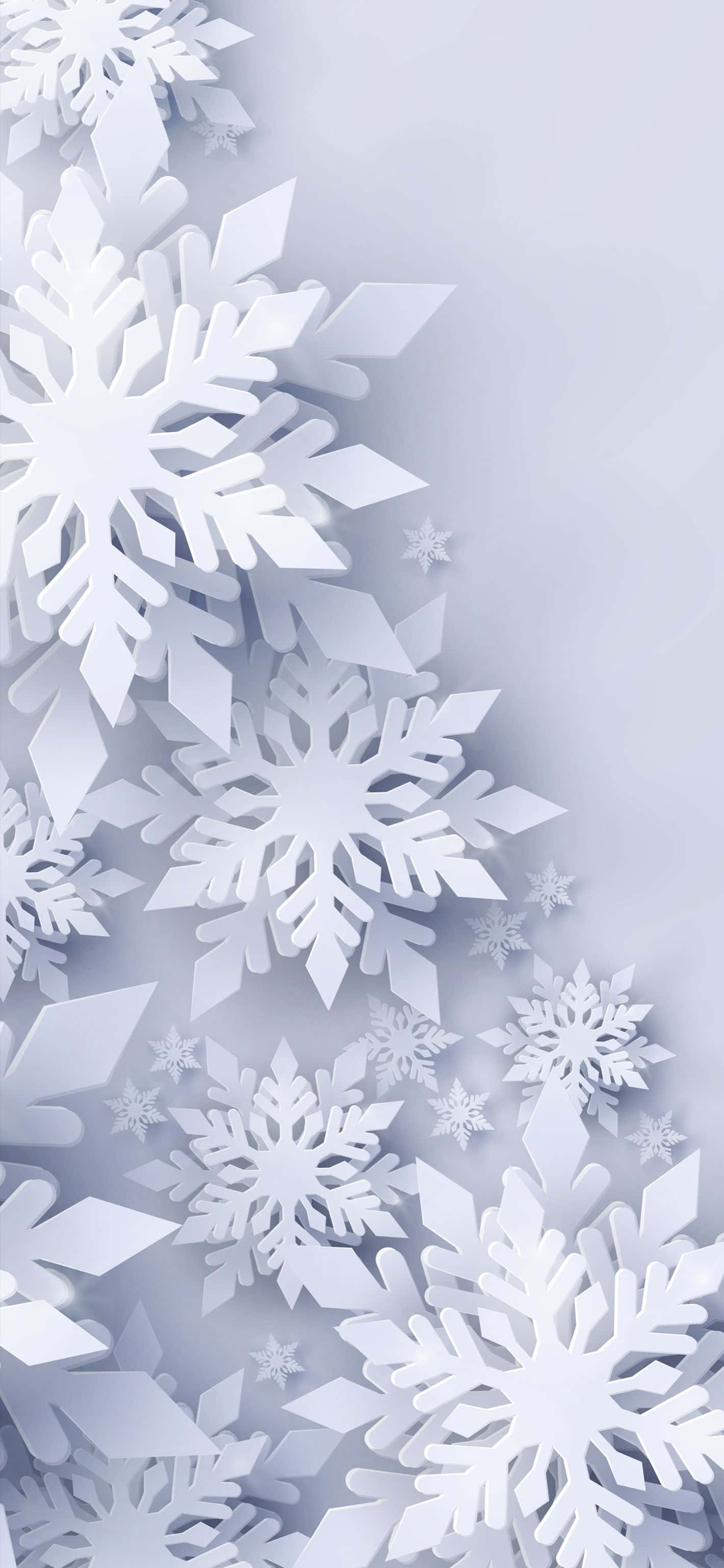 White Christmas Snowflake iPhone Wallpaper