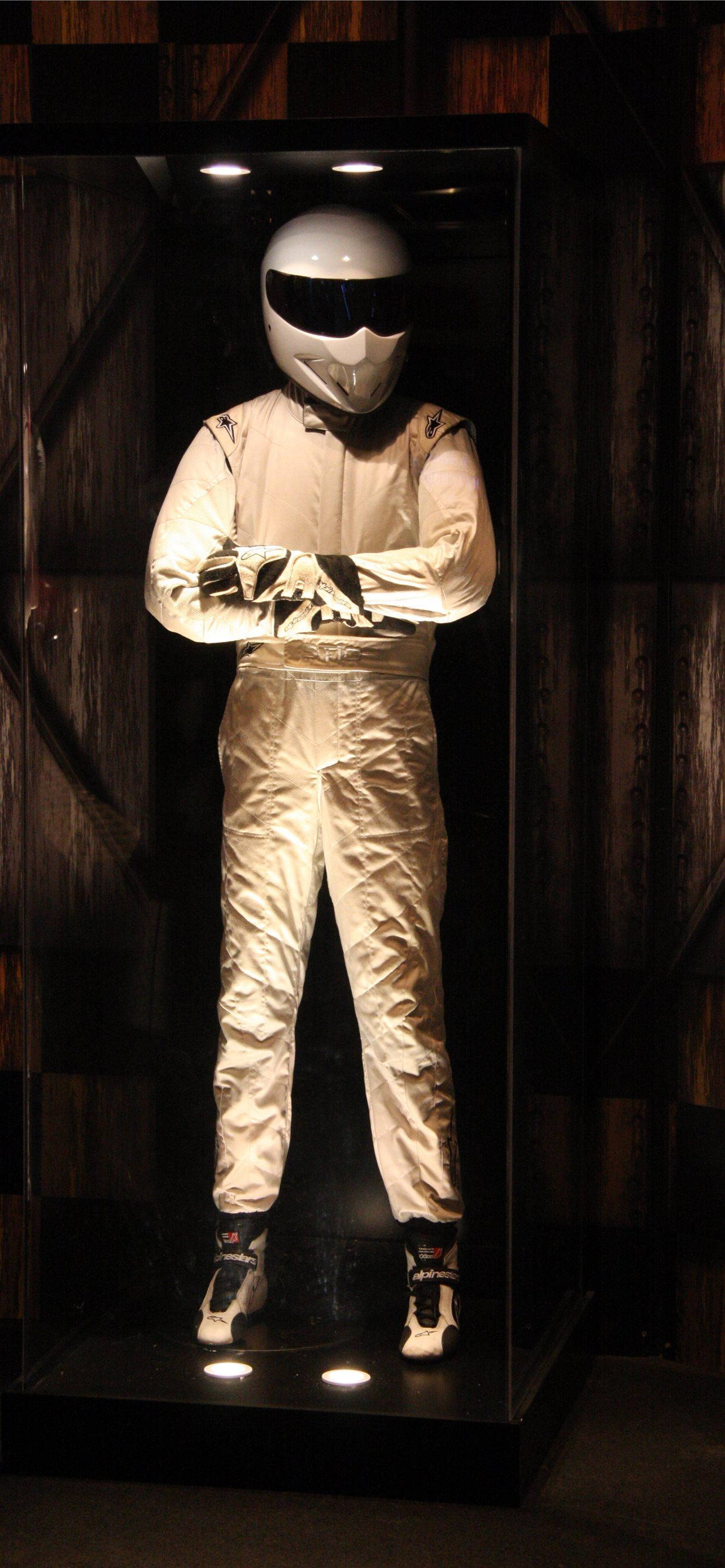 White Suit Michael Schumacher Phone Wallpaper