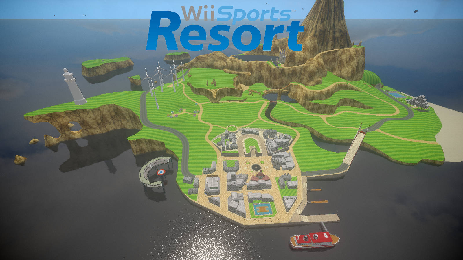 Wii Sports Resort Isla ng Wuhu Wallpaper