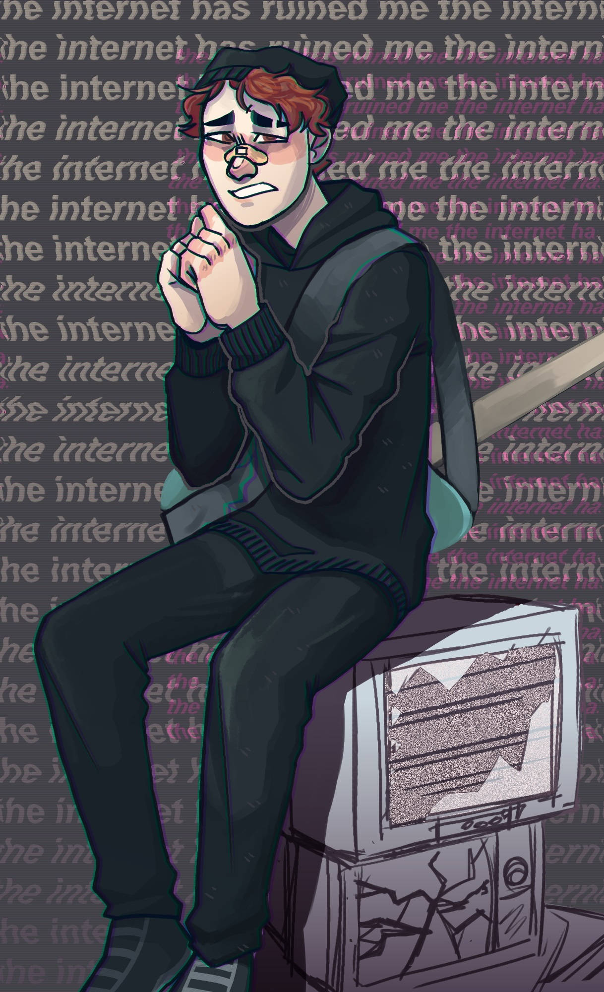 Wilbur Soot All-Black Outfit Wallpaper