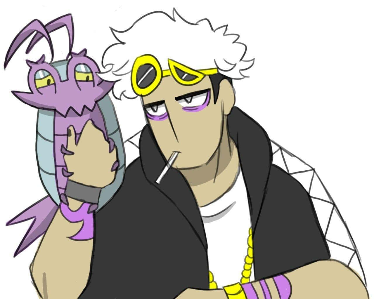 Wimpod na may Naninigarilyong Guzma Wallpaper