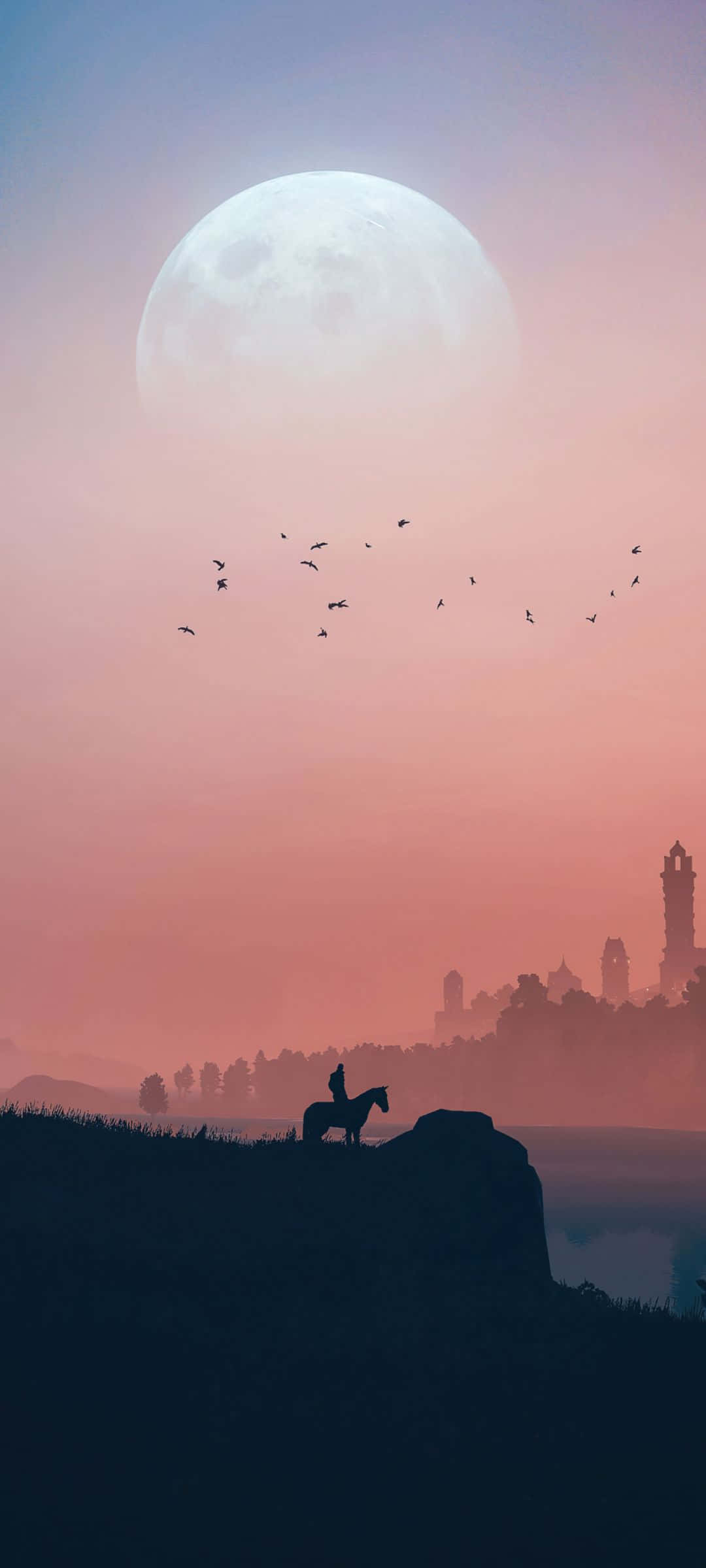 Witcher 3 Pixel 3XL AMOLED Background Wallpaper