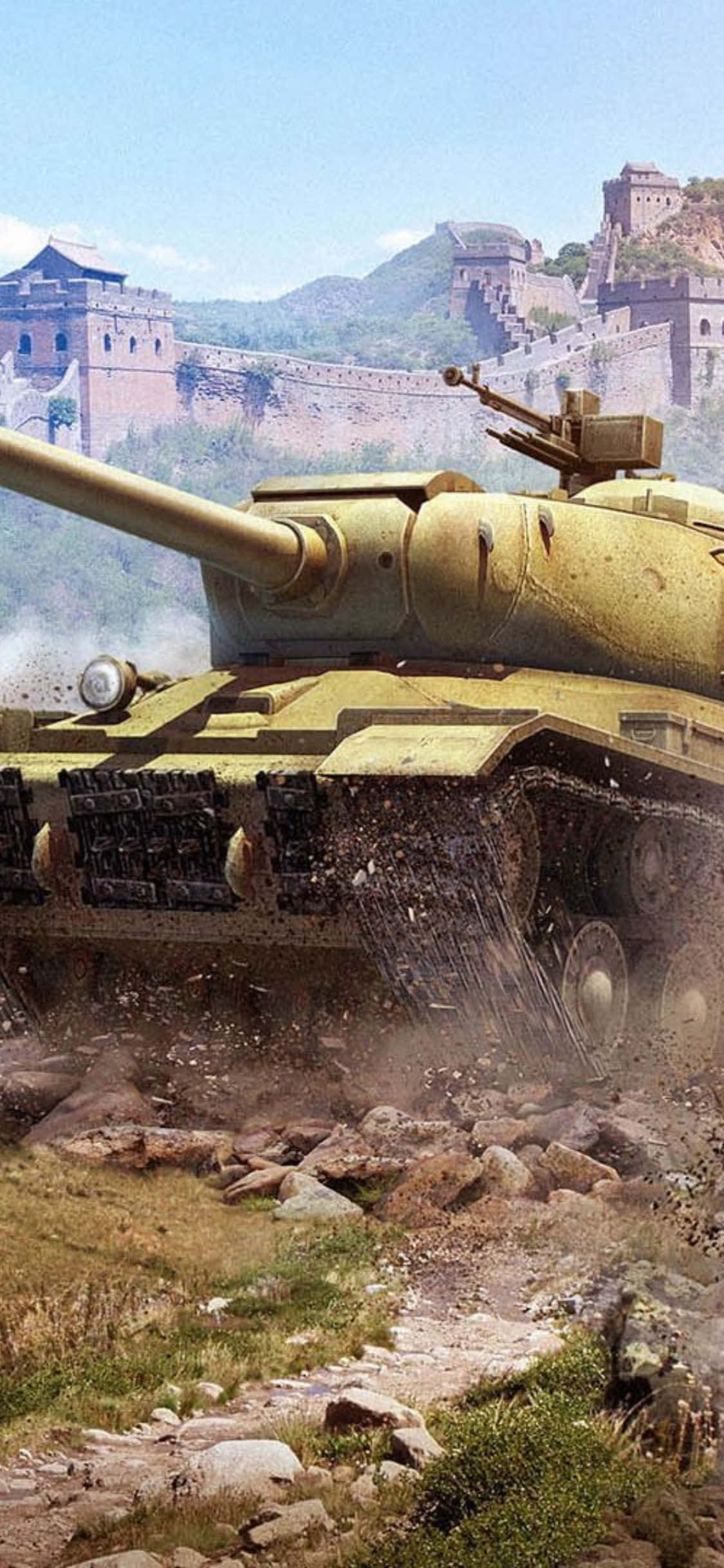 world of tanks - isang tangke sa disyerto Wallpaper