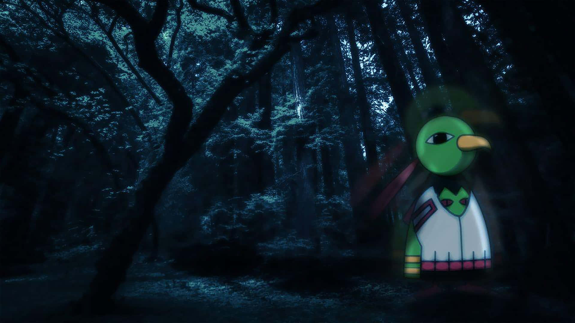 Xatu sa Madilim na Kagubatan Wallpaper