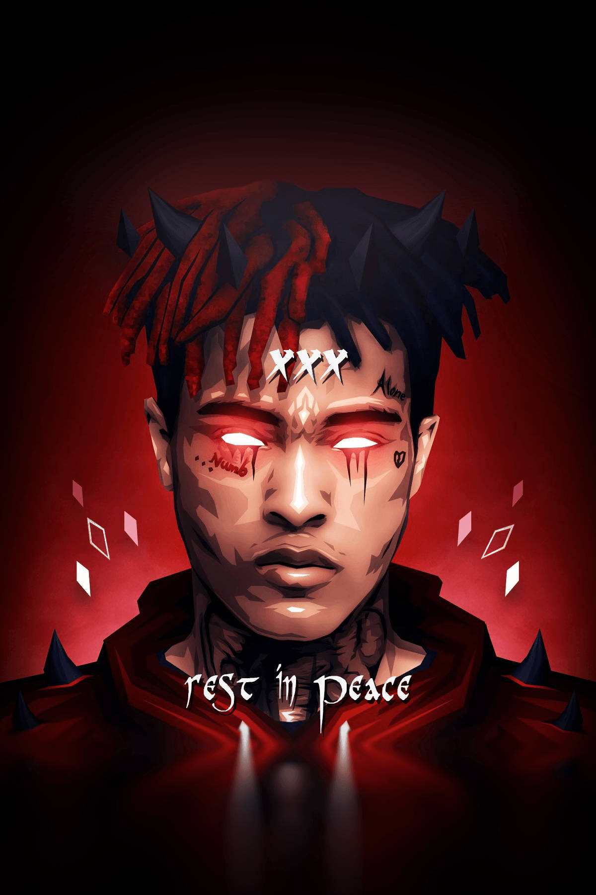 Xxxtentacion Anime Rapper Na May Mga Sungay Wallpaper
