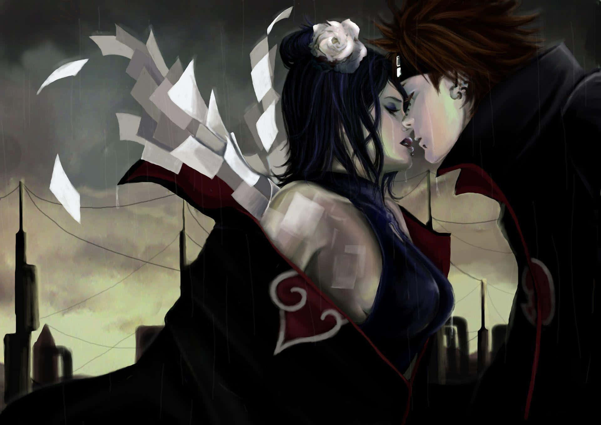 Yahiko Humahalik sa Isang Babae Wallpaper