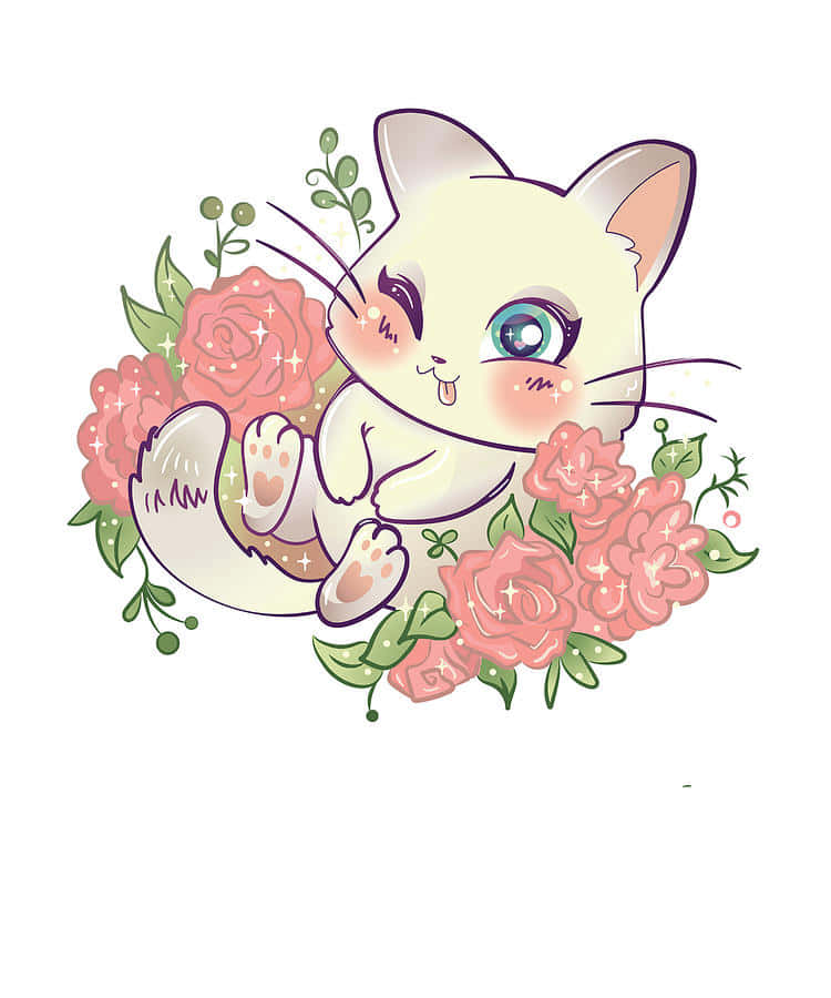 "Yakap kasama ng paborito kong Neko!" Wallpaper