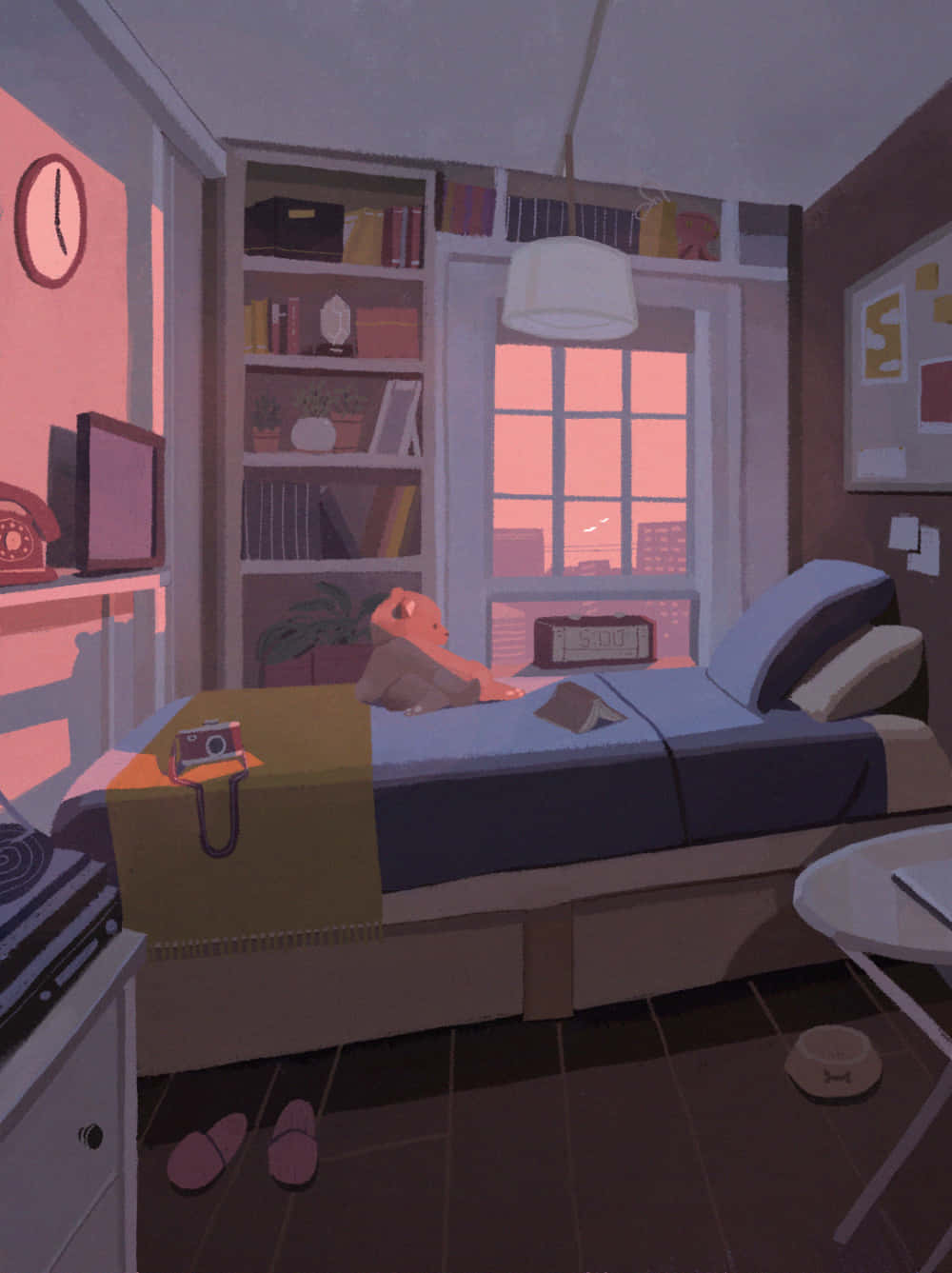 Yakapin ang Anime Room Vibe Wallpaper