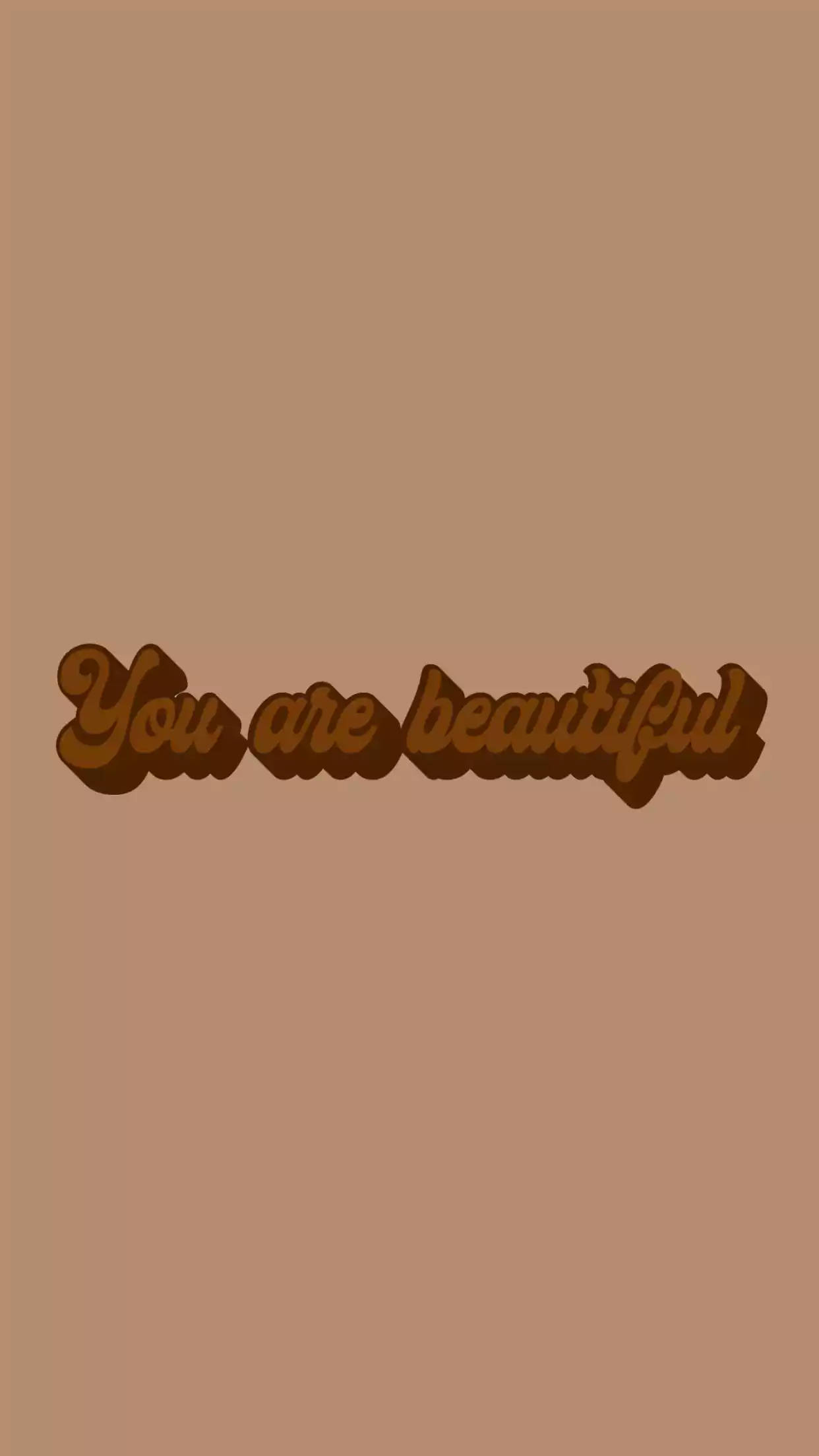 Yakapin ang Iyong Kagandahan sa Beige Brown Aesthetic Wallpaper