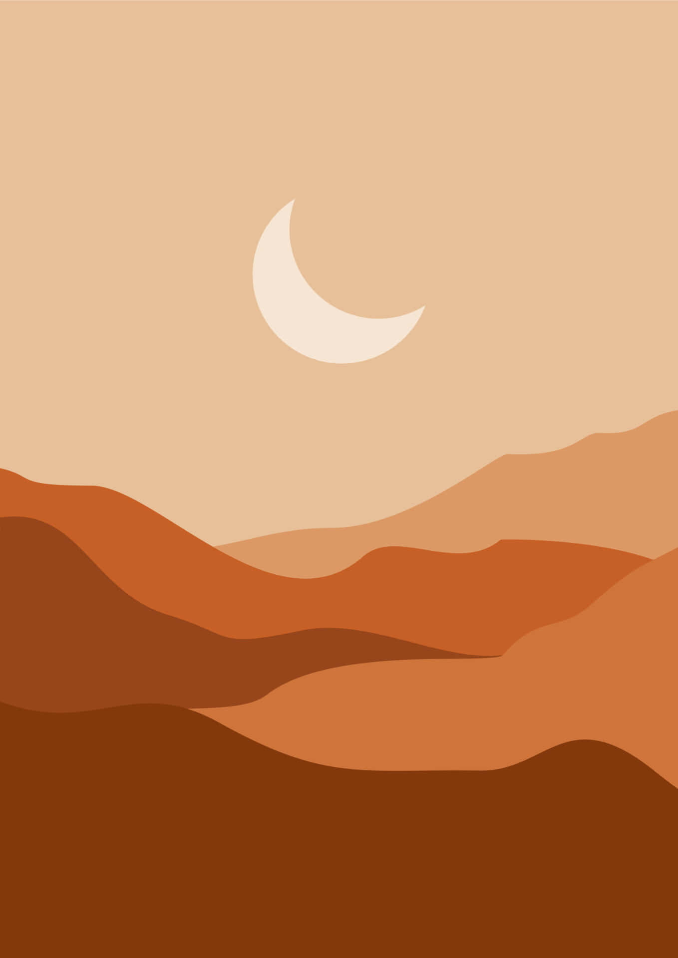 Yakapin ang Makulay na Kahel na Estetika Wallpaper