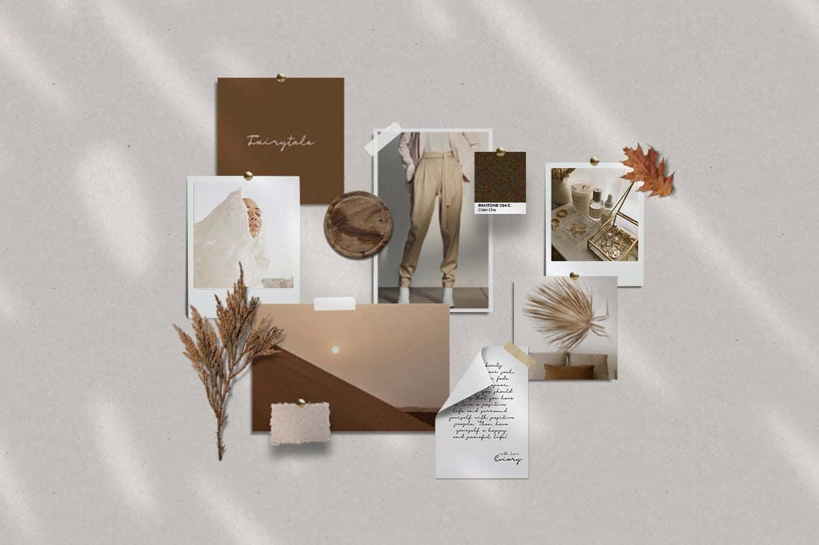 Yakapin ang pagiging simple gamit ang beige aesthetic Wallpaper