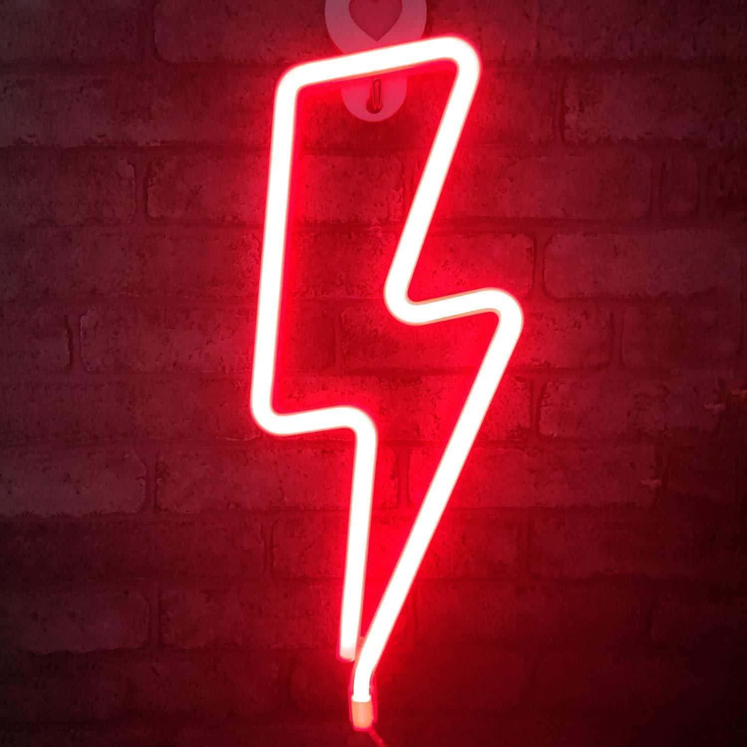 Yakapin ang sigla ng buhay gamit ang Neon Red Aesthetic Wallpaper
