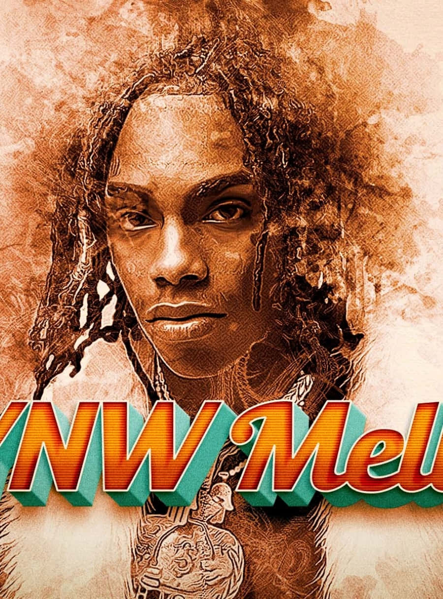 YNW Melly Animated Illustration Wallpaper