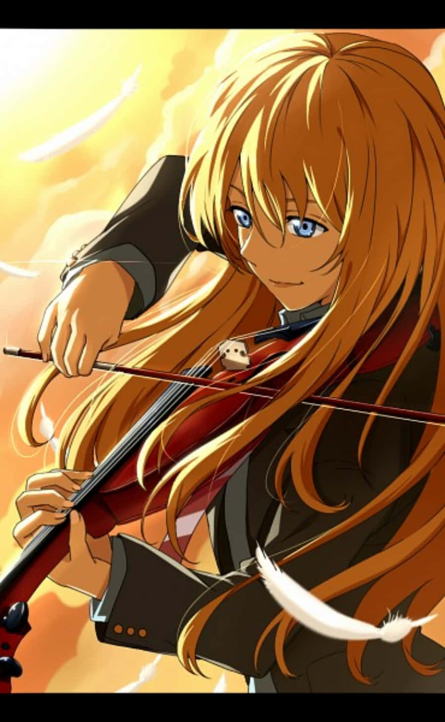 Your Lie In April iPhone Kaori Violin Anime Pictures Wallpaper