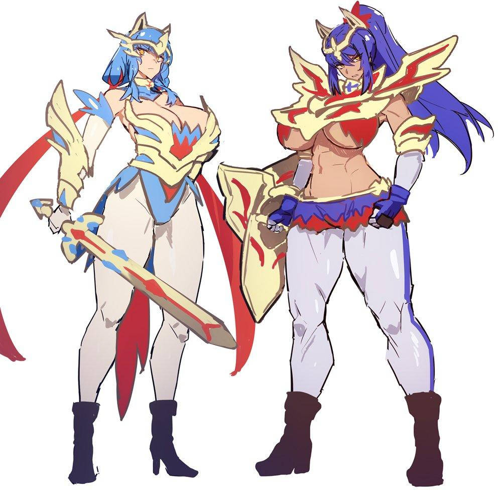 Zacian At Zamazenta Bilang Mga Babae Wallpaper