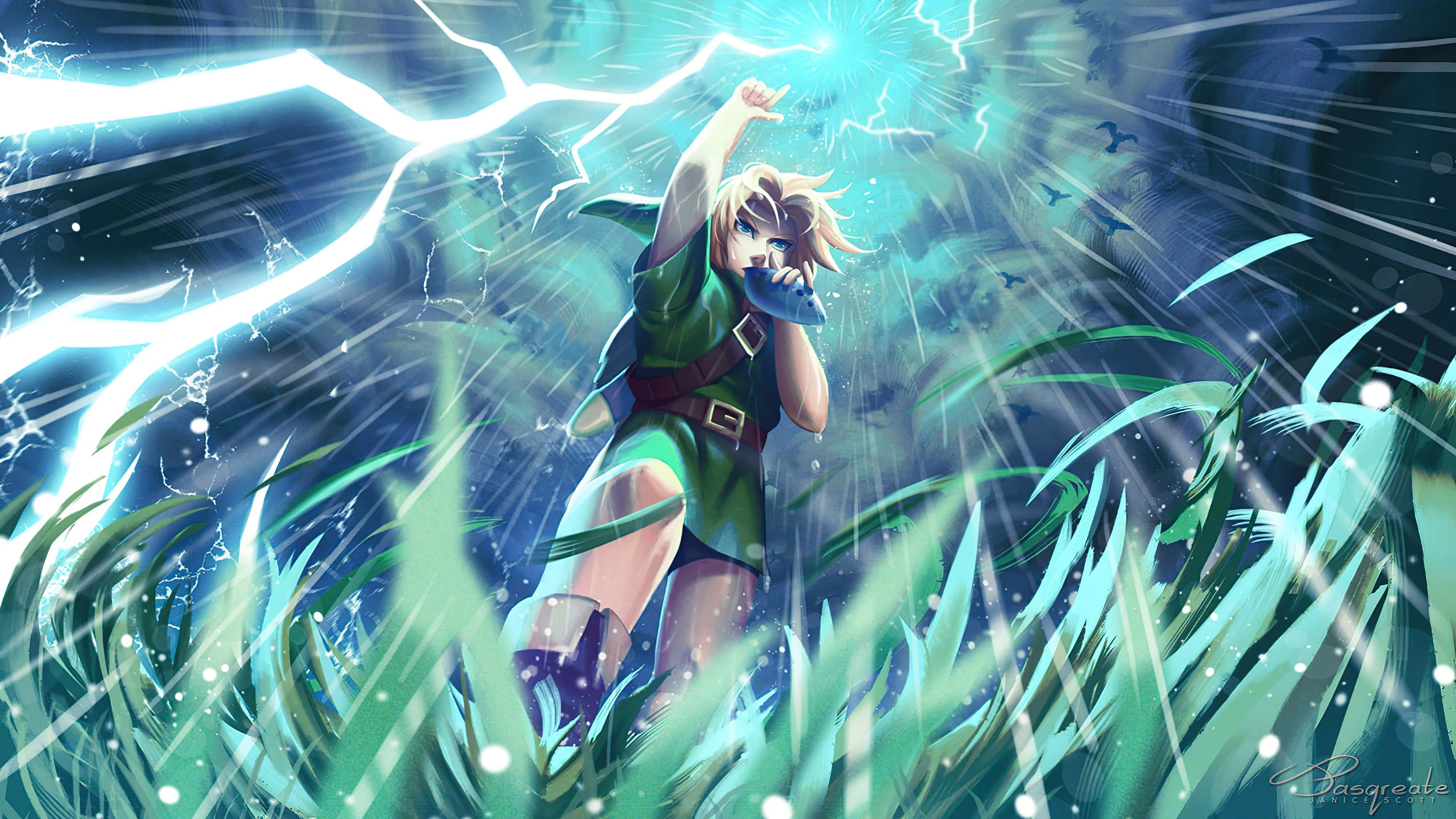 Zelda Breath Of The Wild 4K Kidlat Wallpaper