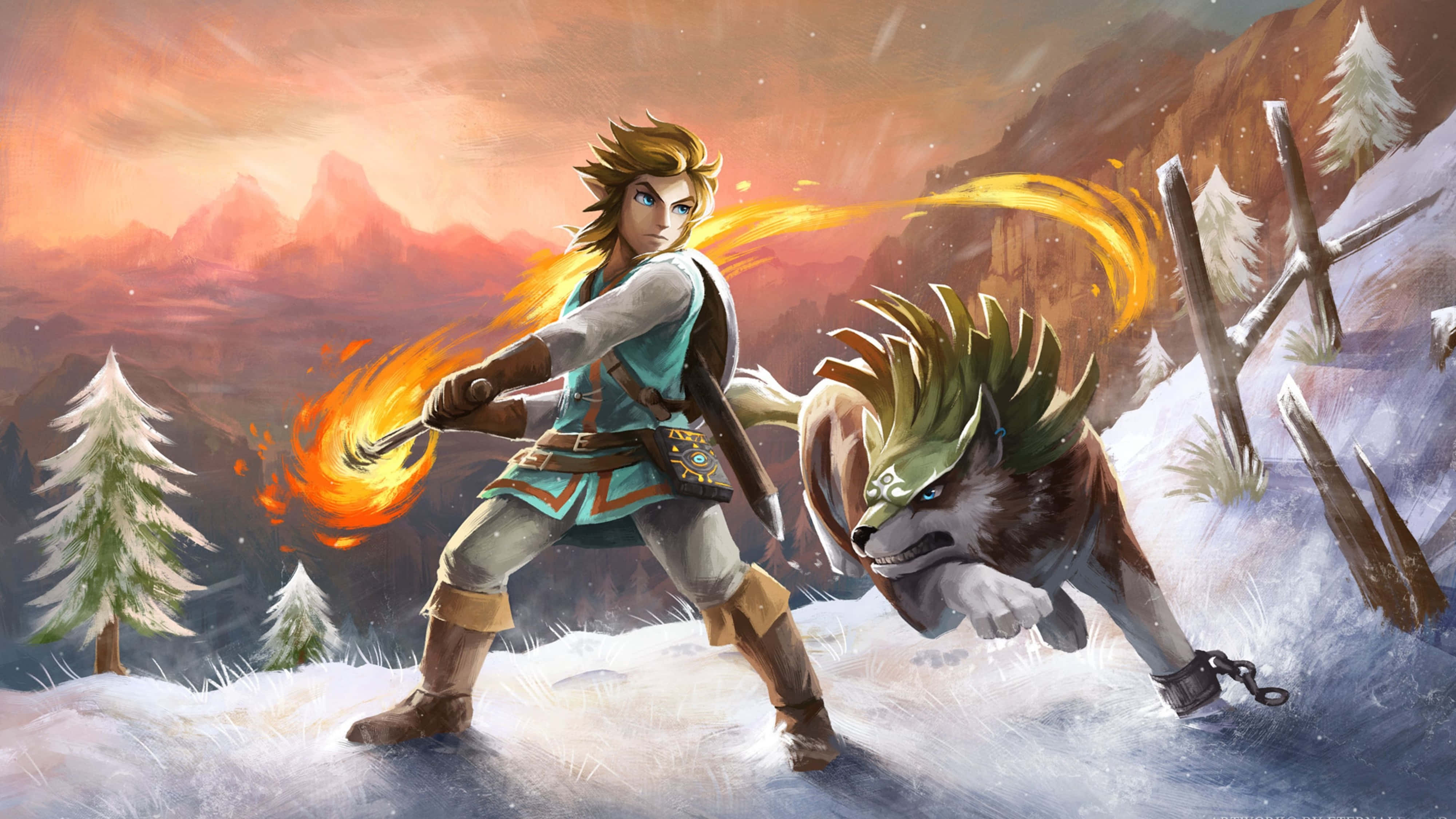 Zelda Breath Of The Wild 4K Pag-aamo ng Hayop Wallpaper
