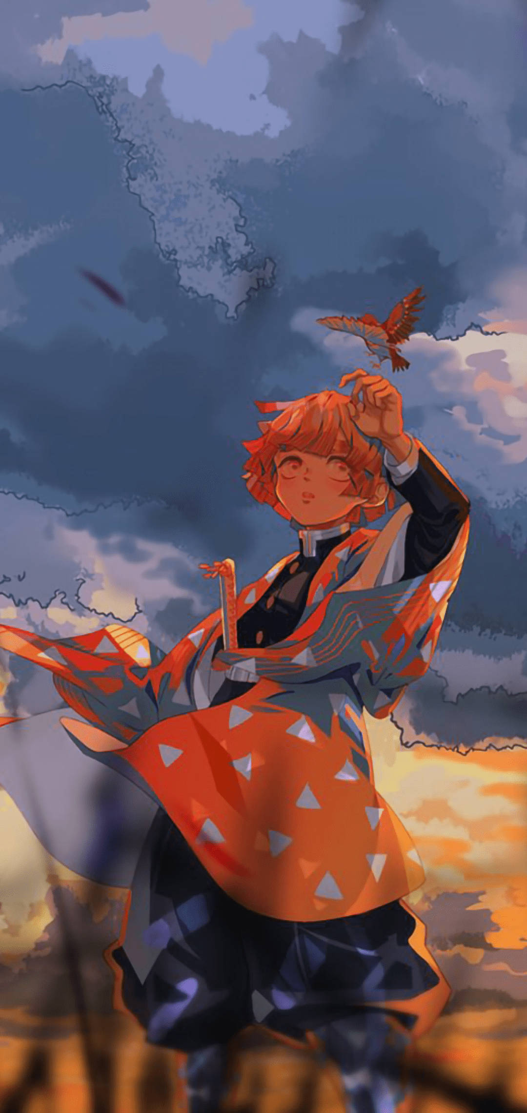 Zenitsu PFP Madilim na Ulap Wallpaper
