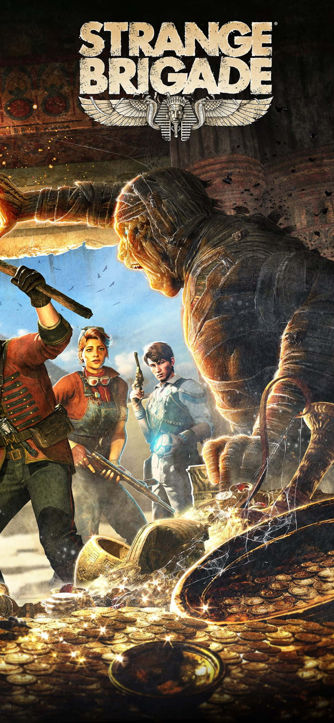 Zombie Guarding Treasures iPhone X Strange Brigade Background Wallpaper