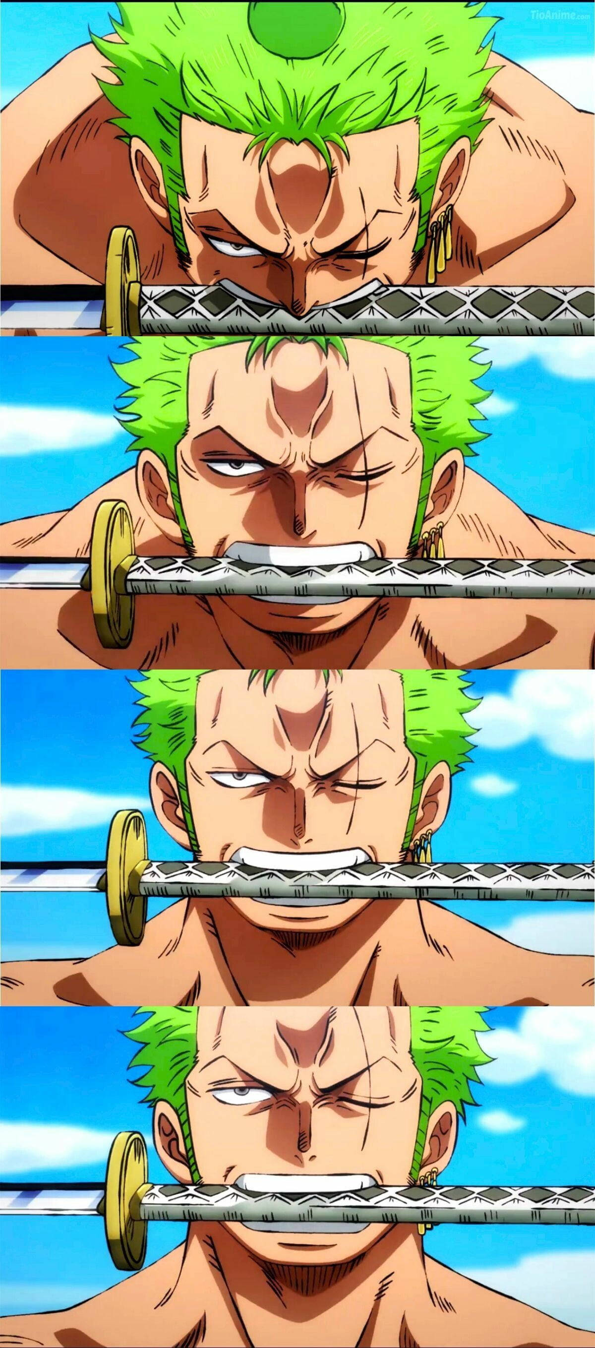 Zoro PFP Na May Espada Anime Collage Wallpaper