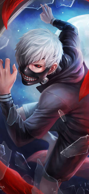 Ken Shattering Glass Tokyo Ghoul Iphone — Pixel 10 Pro Wallpaper