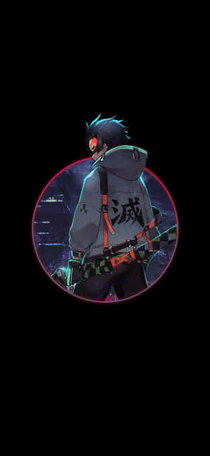 Madilim na Demon Slayer — iPhone 11 Pro Wallpaper
