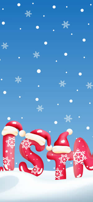 Christmas Clipart Background — iPhone 16e Wallpaper