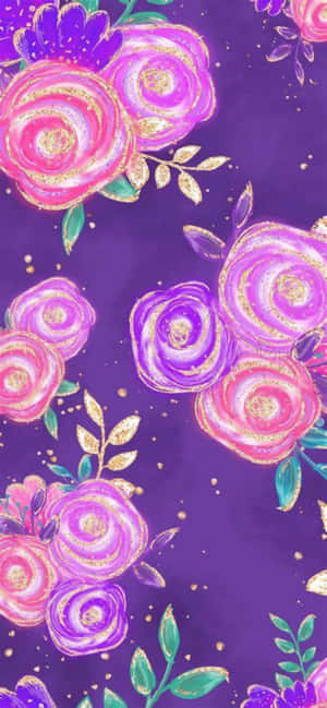 Cute Rosang Lilang — iPhone 13 Pro Wallpaper