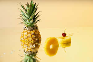 Pineapple background — MacBook Air M2 Wallpaper