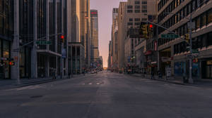 Wallpaper ng walang tao na crossroad — Dawn Wallpaper
