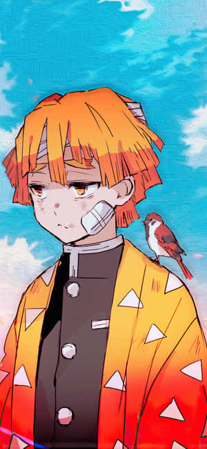 Zenitsu Phone — Pixel 11 Pro Wallpaper